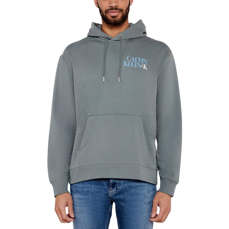 Calvin Klein Jeans Gray Cotton Hoodie - ClickThatClicks 