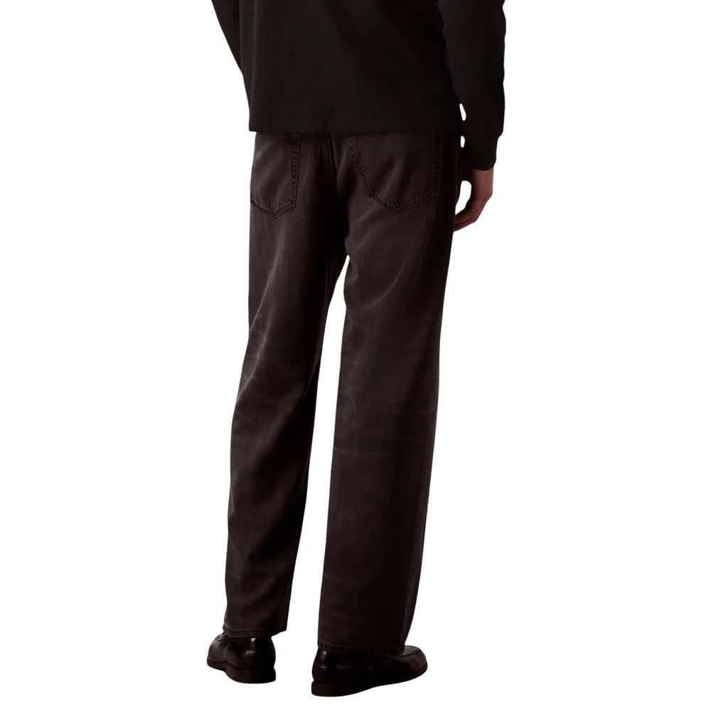 Calvin Klein Jeans Black Lyocell Relaxed Fit Jeans - ClickThatClicks 