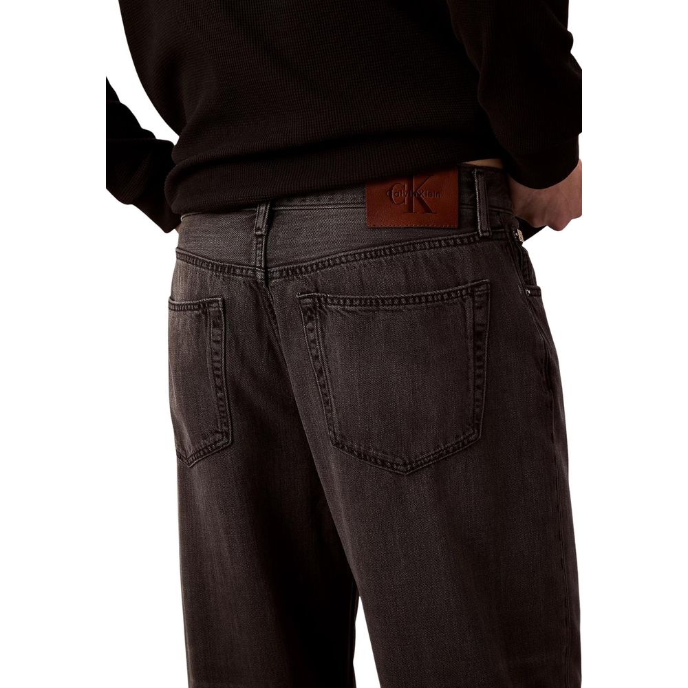 Calvin Klein Jeans Black Lyocell Relaxed Fit Jeans - ClickThatClicks 