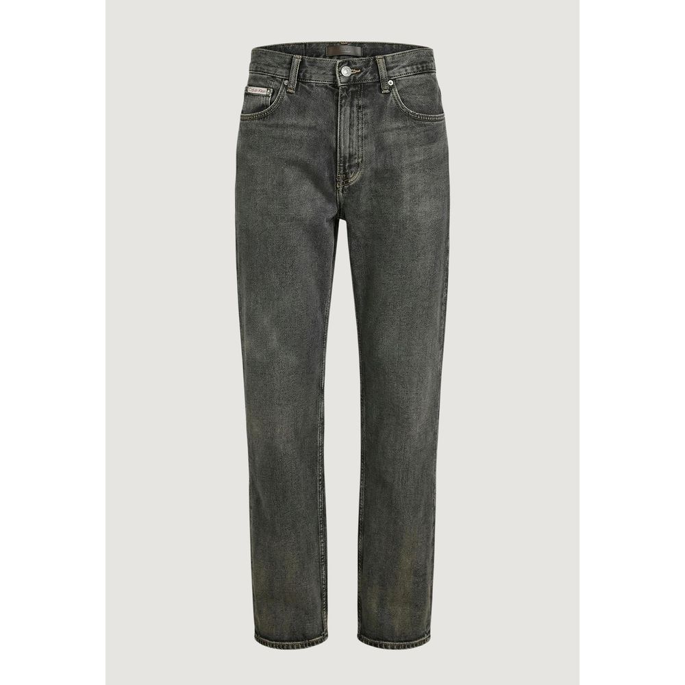 Calvin Klein Jeans Beige Cotton Relaxed Fit Jeans - ClickThatClicks 