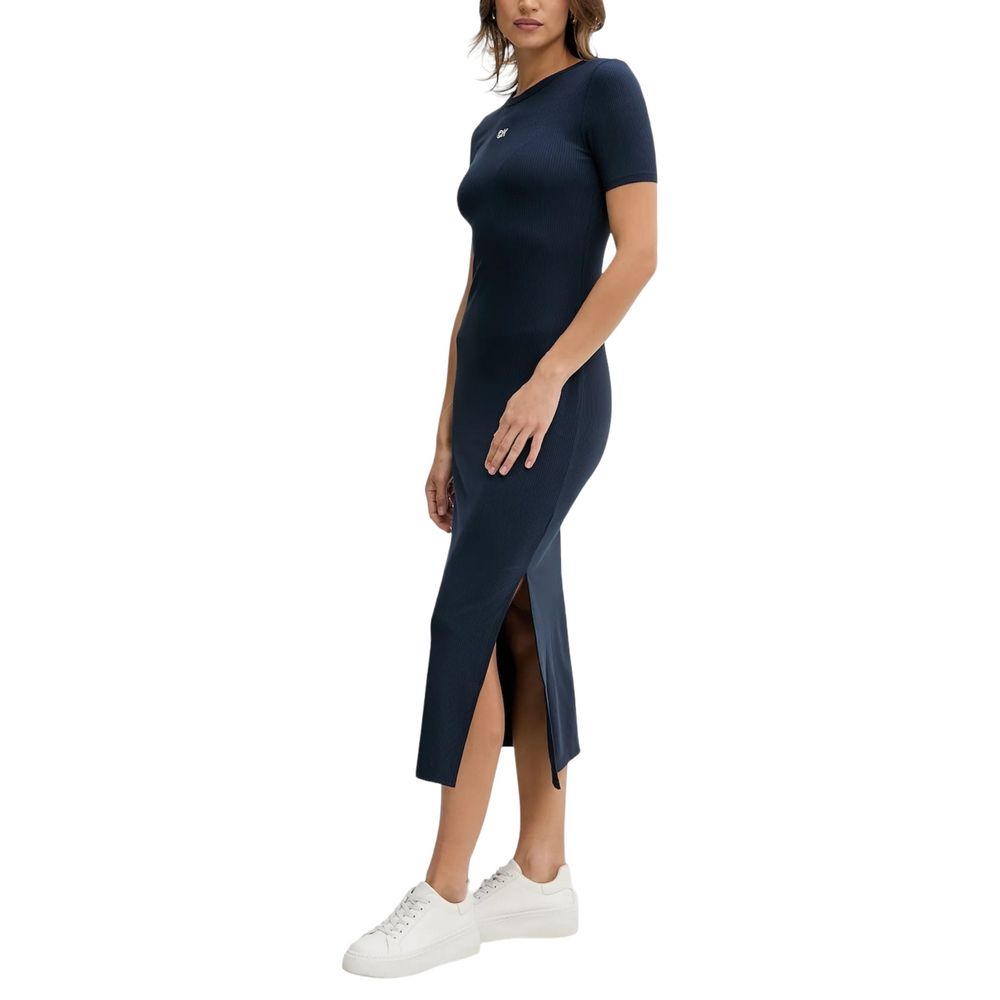 Calvin Klein Jeans Blue Modal Long Dress - ClickThatClicks 
