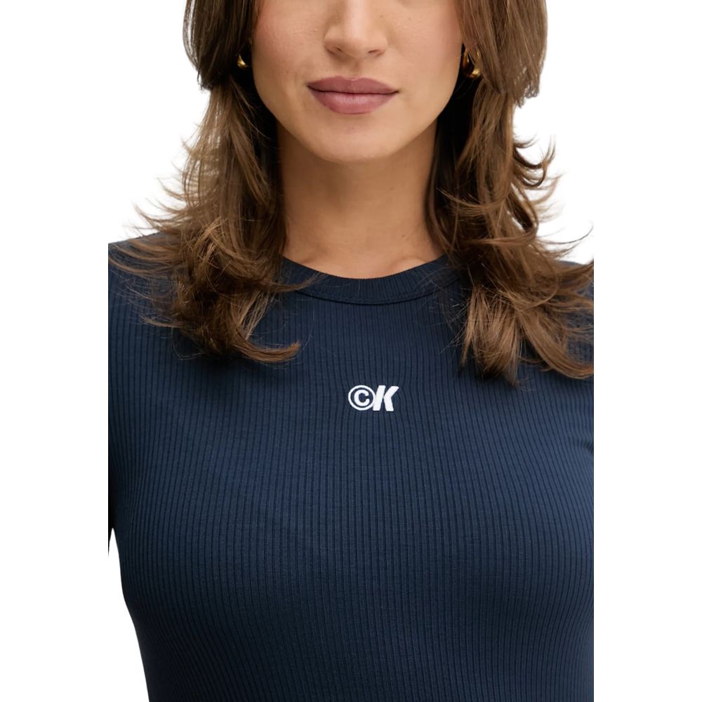 Calvin Klein Jeans Blue Modal Long Dress - ClickThatClicks 