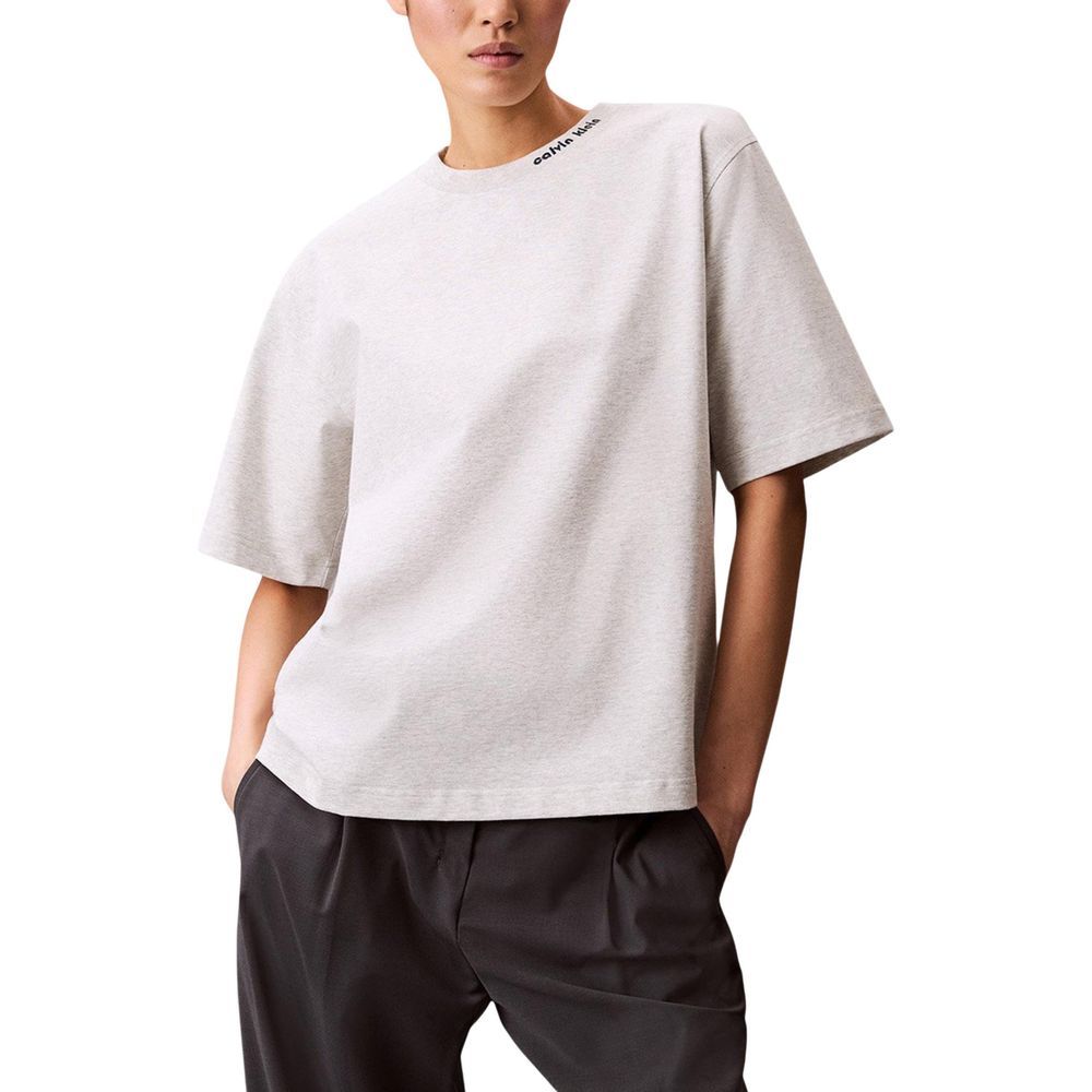 Calvin Klein Jeans Gray Cotton T-Shirt - ClickThatClicks 