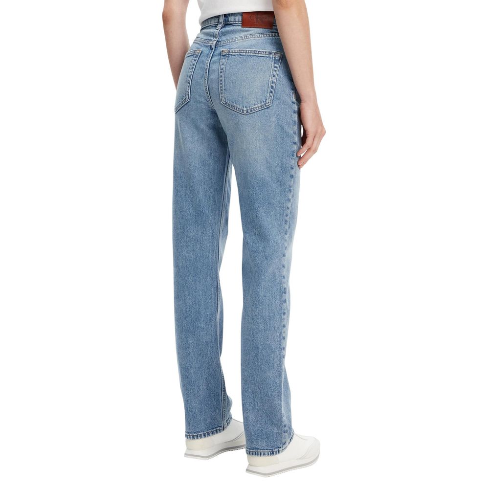Calvin Klein Jeans Blue Recycled Cotton Mom Jeans - ClickThatClicks 