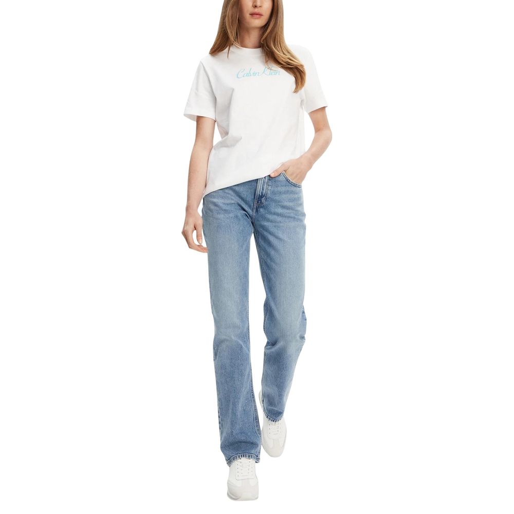 Calvin Klein Jeans Blue Recycled Cotton Mom Jeans - ClickThatClicks 
