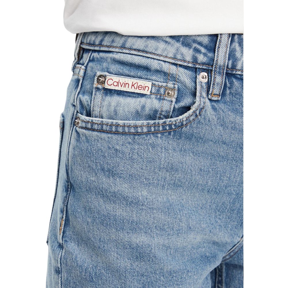 Calvin Klein Jeans Blue Recycled Cotton Mom Jeans - ClickThatClicks 