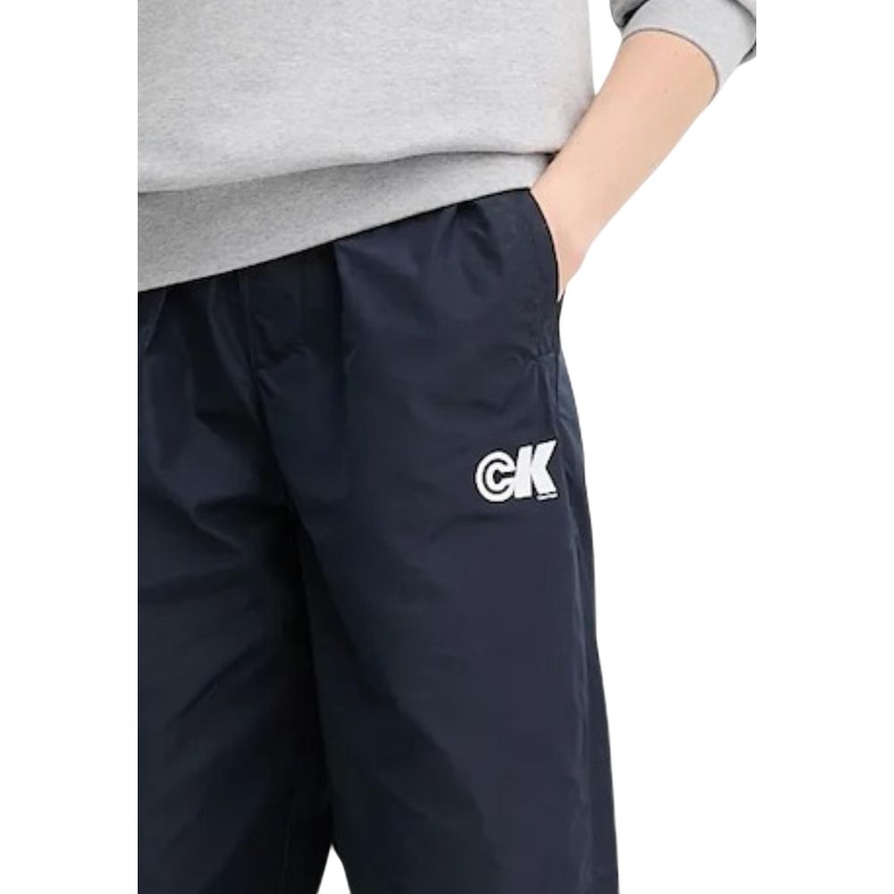 Calvin Klein Jeans Blue Recycled Polyester Joggers (Workout Pants) - ClickThatClicks 