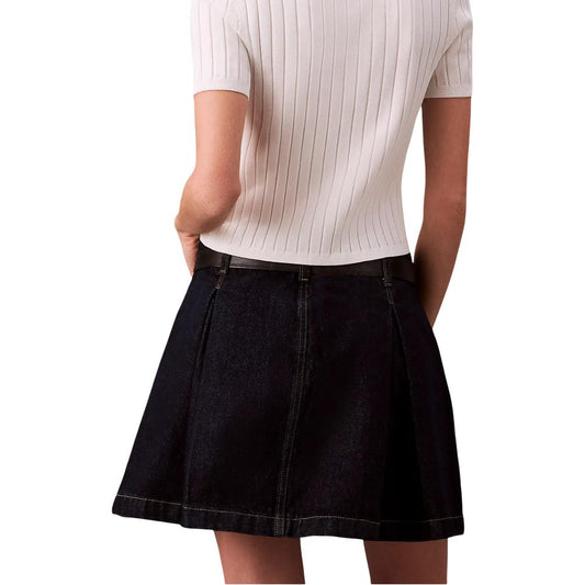 Calvin Klein Jeans Blue Cotton Mini Skirt - ClickThatClicks 