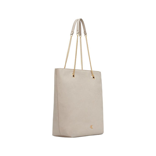 Calvin Klein Beige Polyethylene Handbag - ClickThatClicks 
