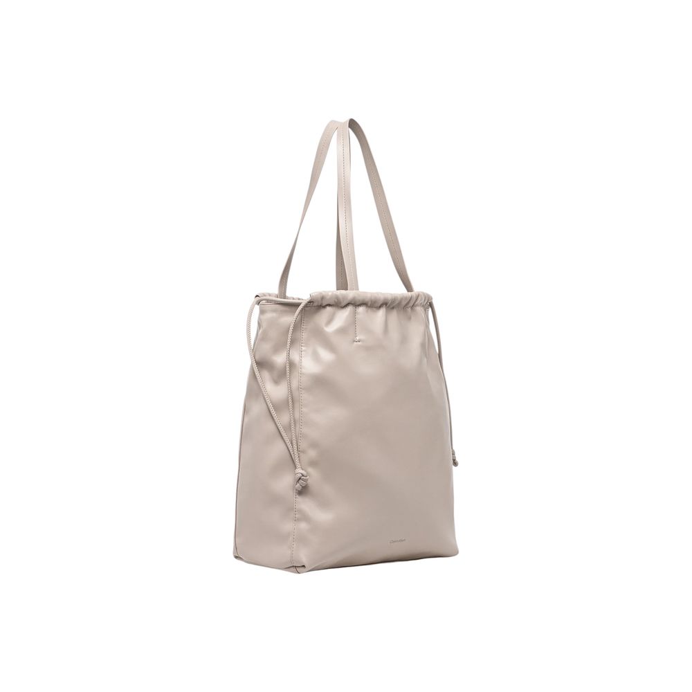 Calvin Klein Beige Polyethylene Handbag - ClickThatClicks 