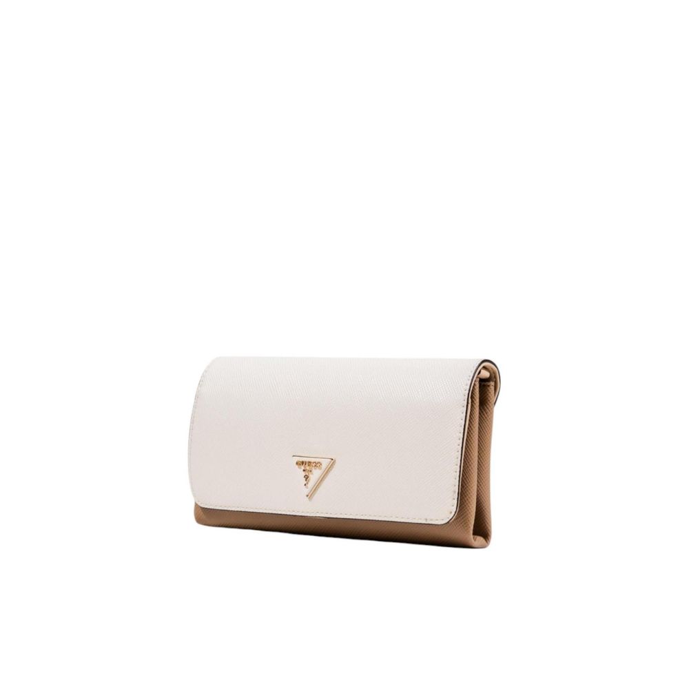 Guess Beige Polyethylene Clutch Bag - ClickThatClicks 