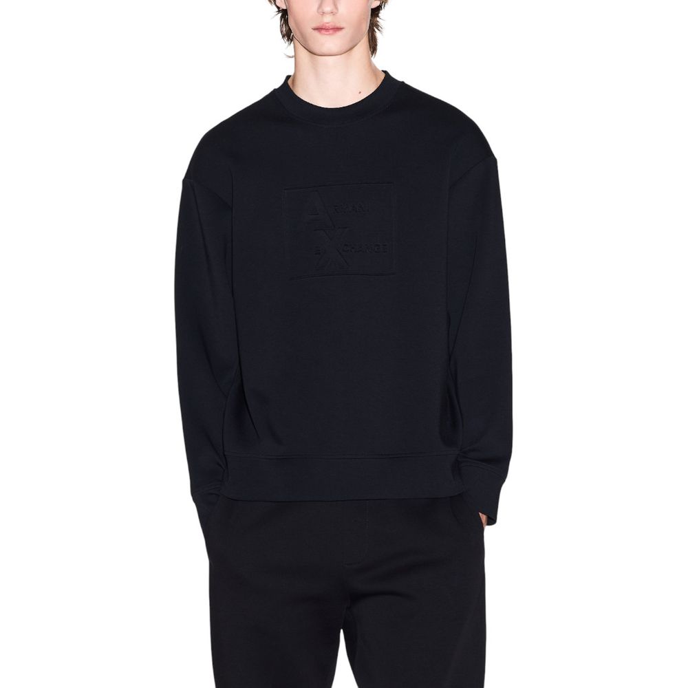 Armani Exchange Black Cotton Sweatshirt - ClickThatClicks 