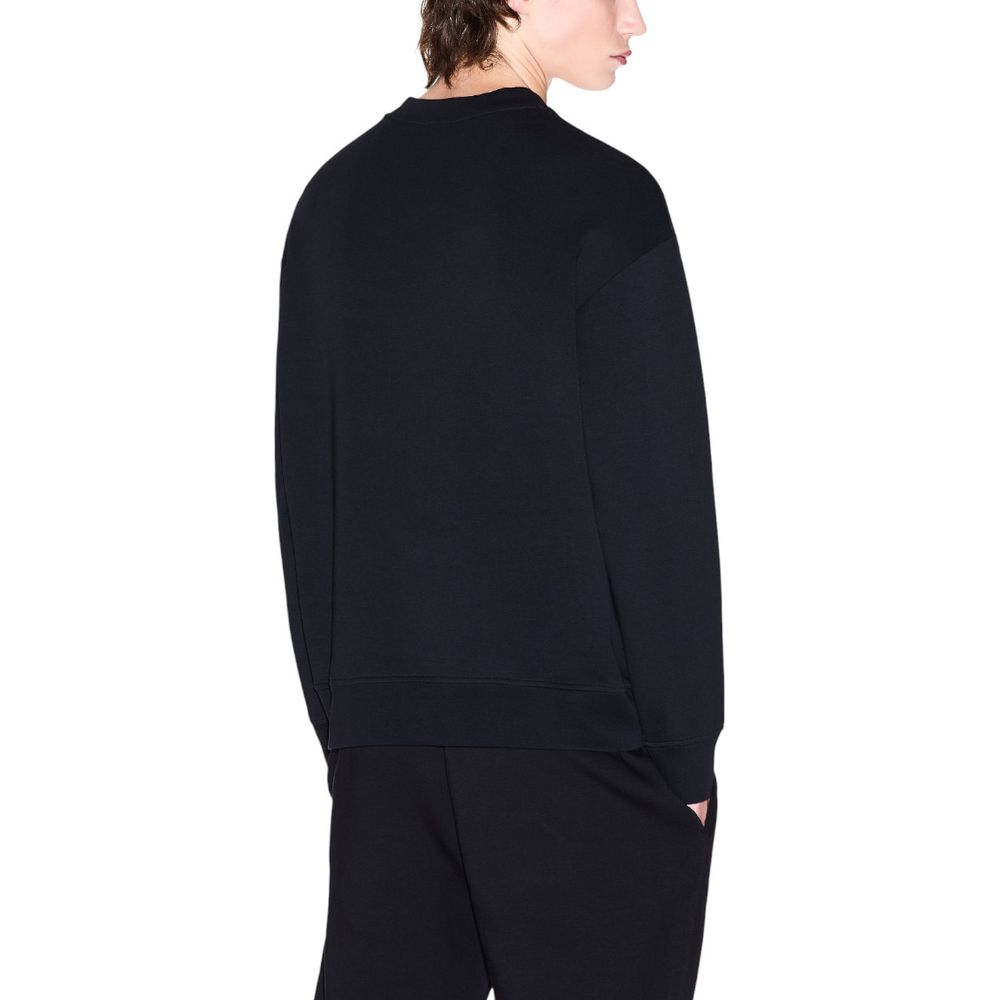 Armani Exchange Black Cotton Sweatshirt - ClickThatClicks 