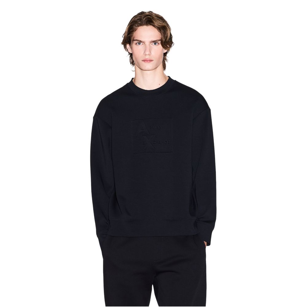 Armani Exchange Black Cotton Sweatshirt - ClickThatClicks 