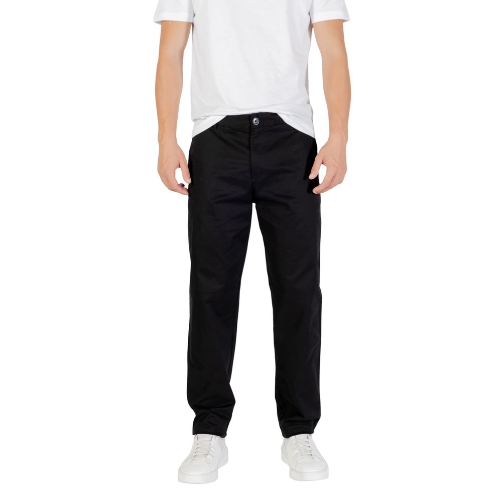 Armani Exchange Black Cotton Skinny Pants - ClickThatClicks 