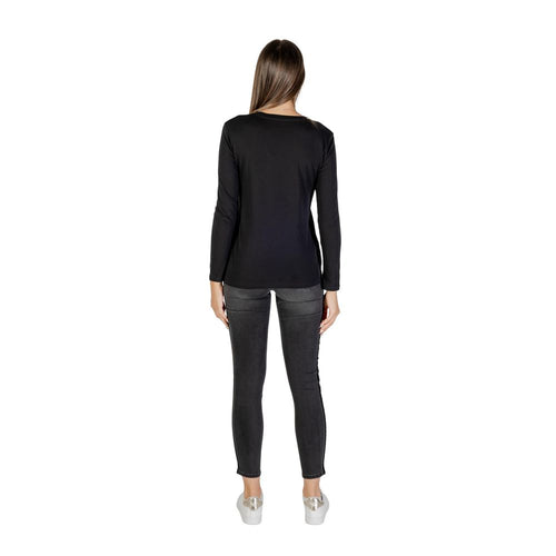 Armani Exchange Black Cotton Long Sleeve T-Shirt - ClickThatClicks 
