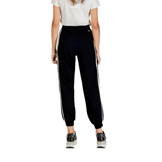 Liu Jo Black And White Cotton Joggers (Workout Pants) - ClickThatClicks 