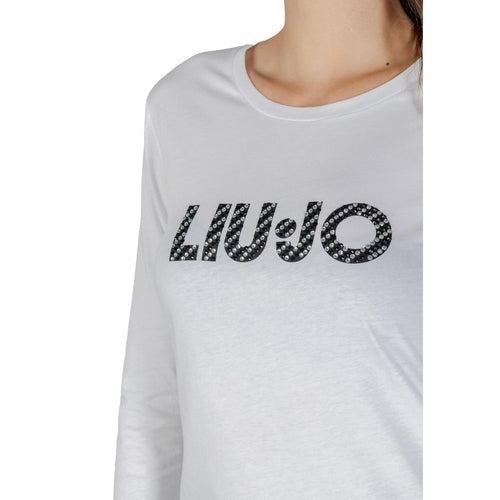 Liu Jo White Cotton Long Sleeve T-Shirt - ClickThatClicks 