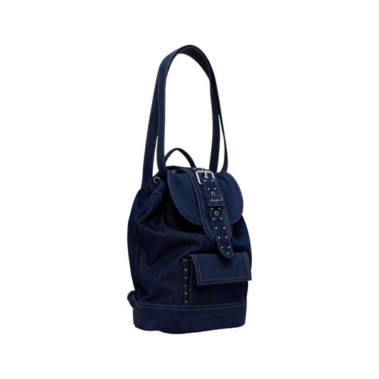 Desigual Blue Polyethylene Backpack - ClickThatClicks 