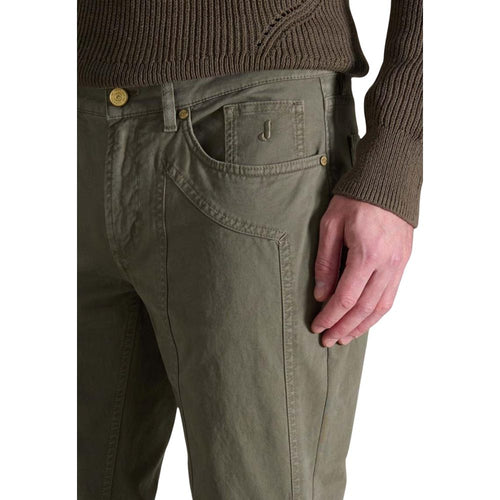 Jeckerson Green Cotton Skinny Pants - ClickThatClicks 