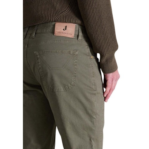 Jeckerson Green Cotton Skinny Pants - ClickThatClicks 