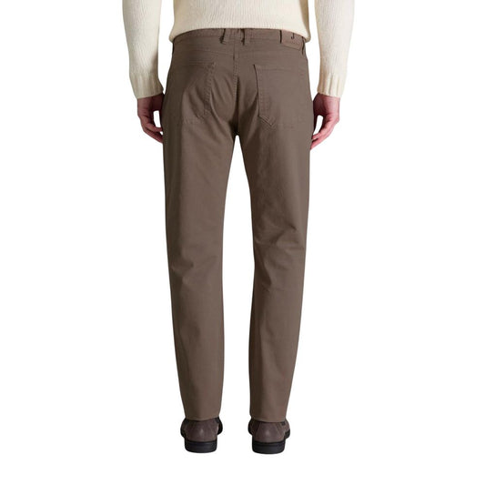 Jeckerson Brown Cotton Skinny Pants - ClickThatClicks 