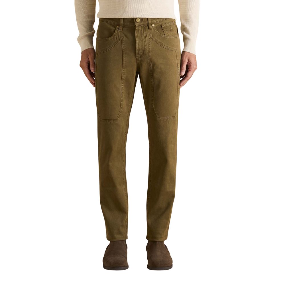 Jeckerson Brown Cotton Skinny Jeans - ClickThatClicks 