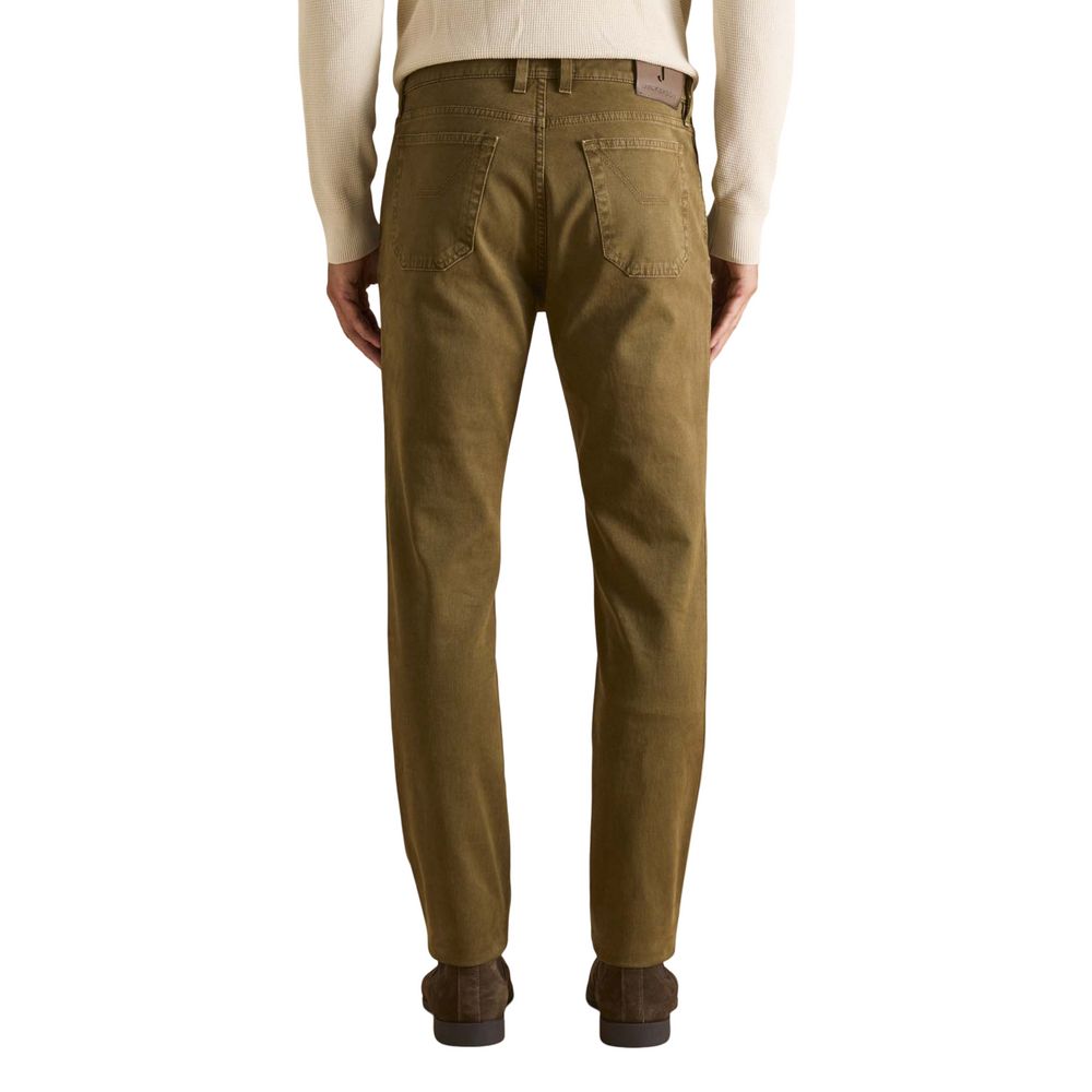 Jeckerson Brown Cotton Skinny Jeans - ClickThatClicks 