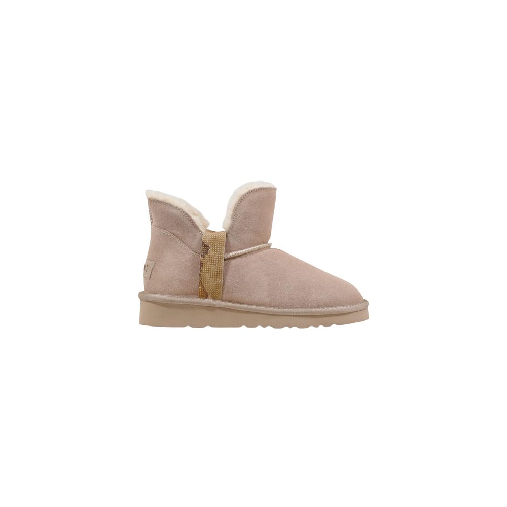 Alviero Martini Prima Classe Beige Leather Ankle Boots - ClickThatClicks 