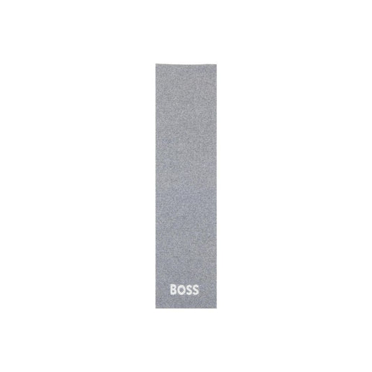 Hugo Boss Gray Polyacrylic Scarf