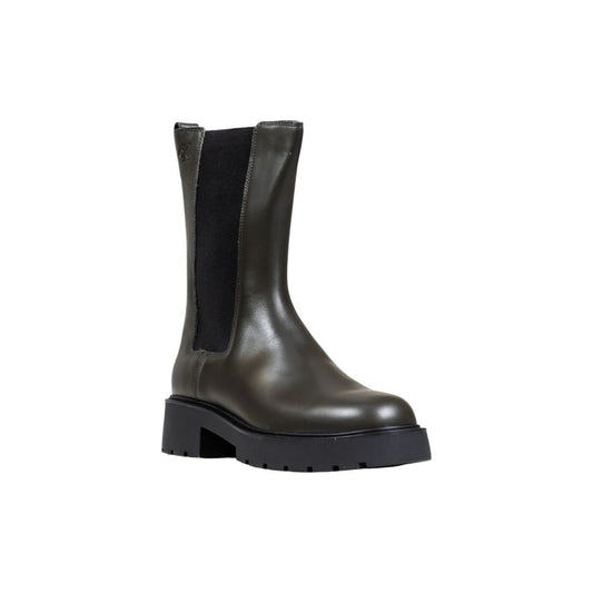 Calvin Klein Jeans Gray Leather Ankle Boots - ClickThatClicks 
