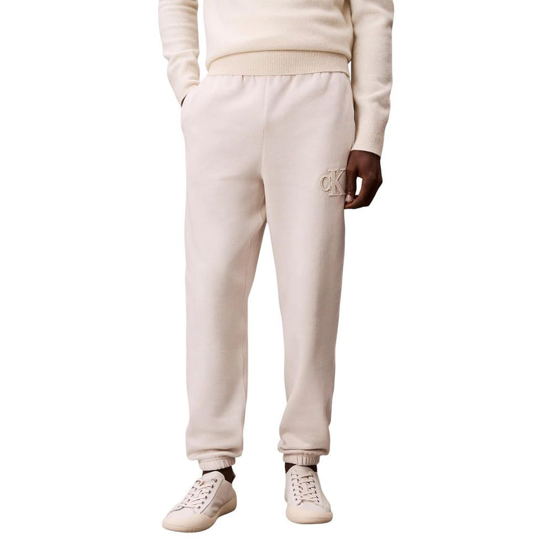 Calvin Klein Jeans Beige Cotton Joggers (Workout Pants)