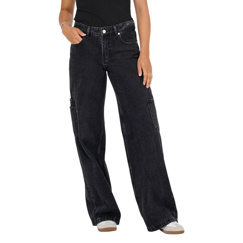 Only Black Cotton Relaxed Fit Jeans - ClickThatClicks 