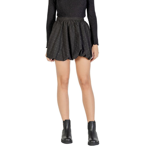 Jacqueline De Yong Black Polyester Mini Skirt - ClickThatClicks 