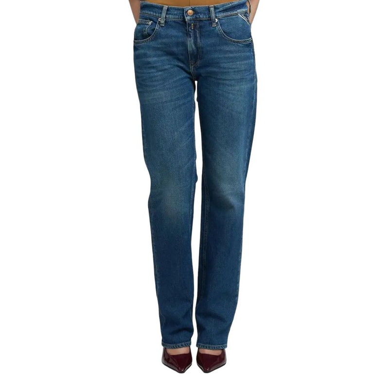 Replay Blue Cotton Mom Jeans - ClickThatClicks 