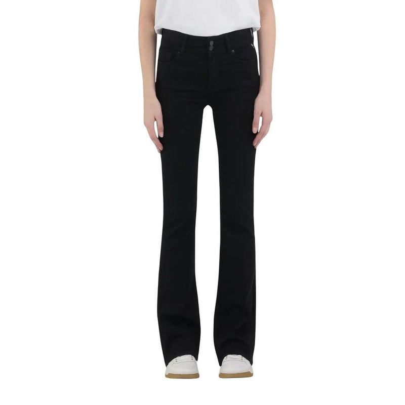 Replay Black Cotton Bootcut Jeans - ClickThatClicks 