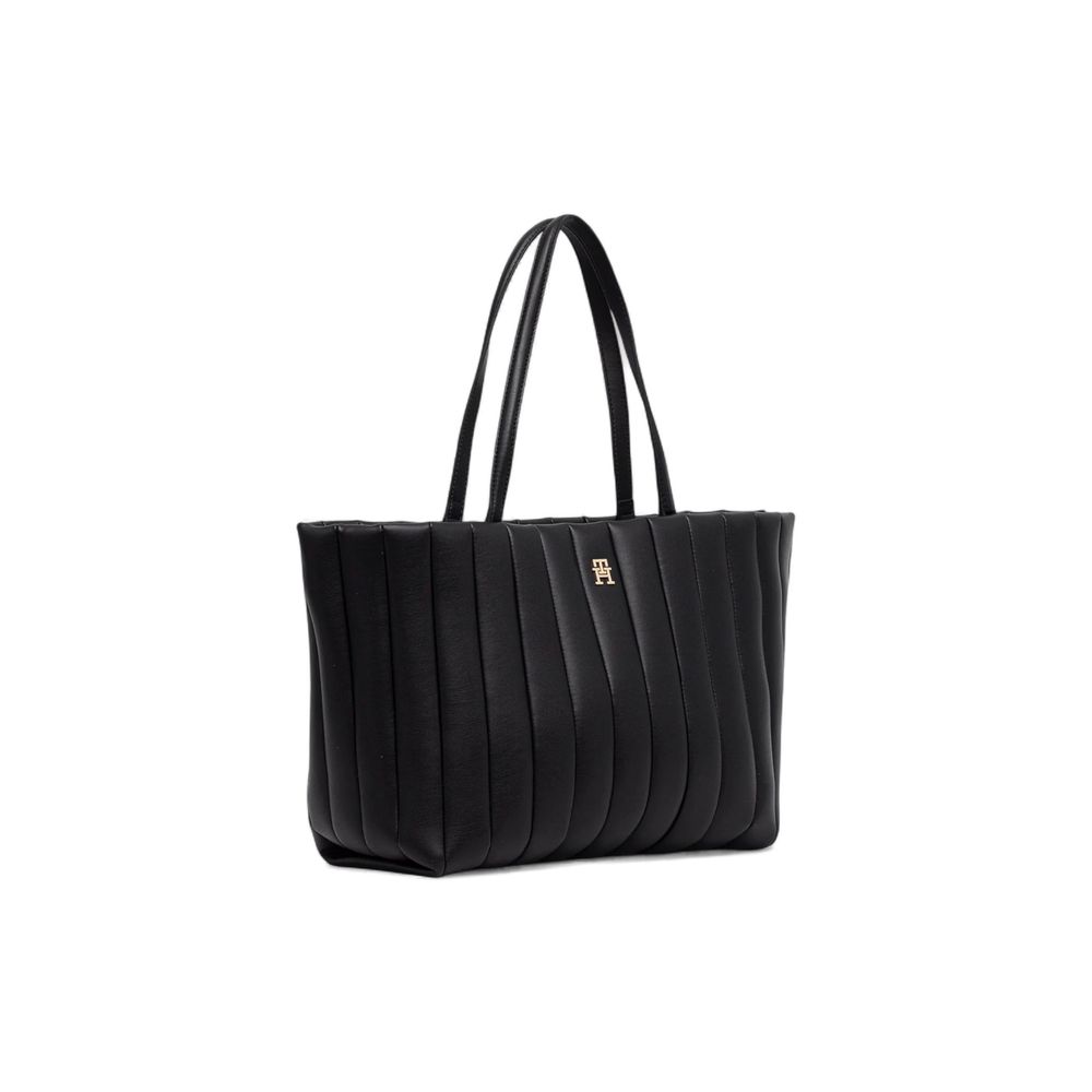 Tommy Hilfiger Black Polyethylene Handbag - ClickThatClicks 