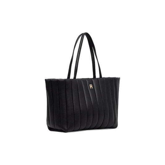 Tommy Hilfiger Black Polyethylene Handbag - ClickThatClicks 