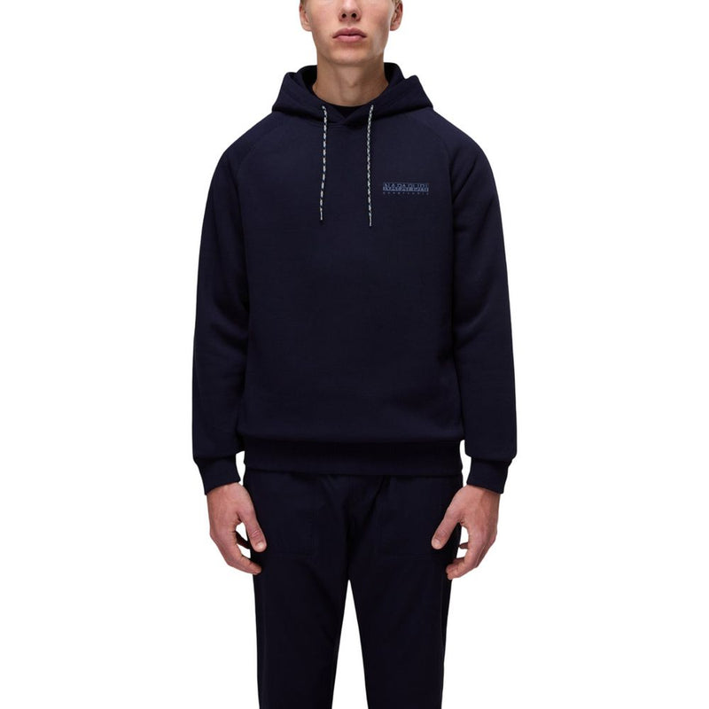 Napapijri Blue Cotton Hoodie - ClickThatClicks 
