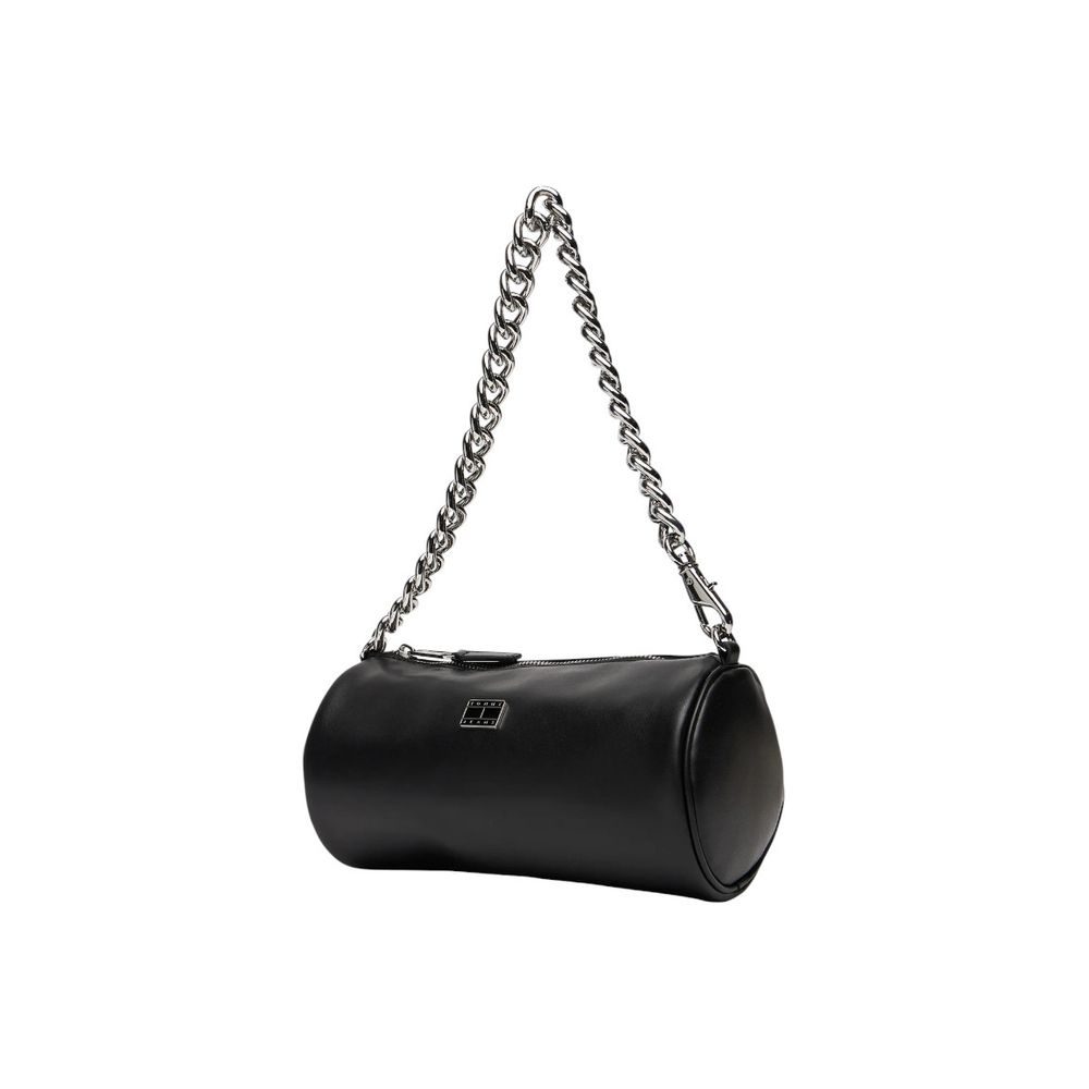 Tommy Hilfiger Jeans Black Artificial Leather Handbag - ClickThatClicks 