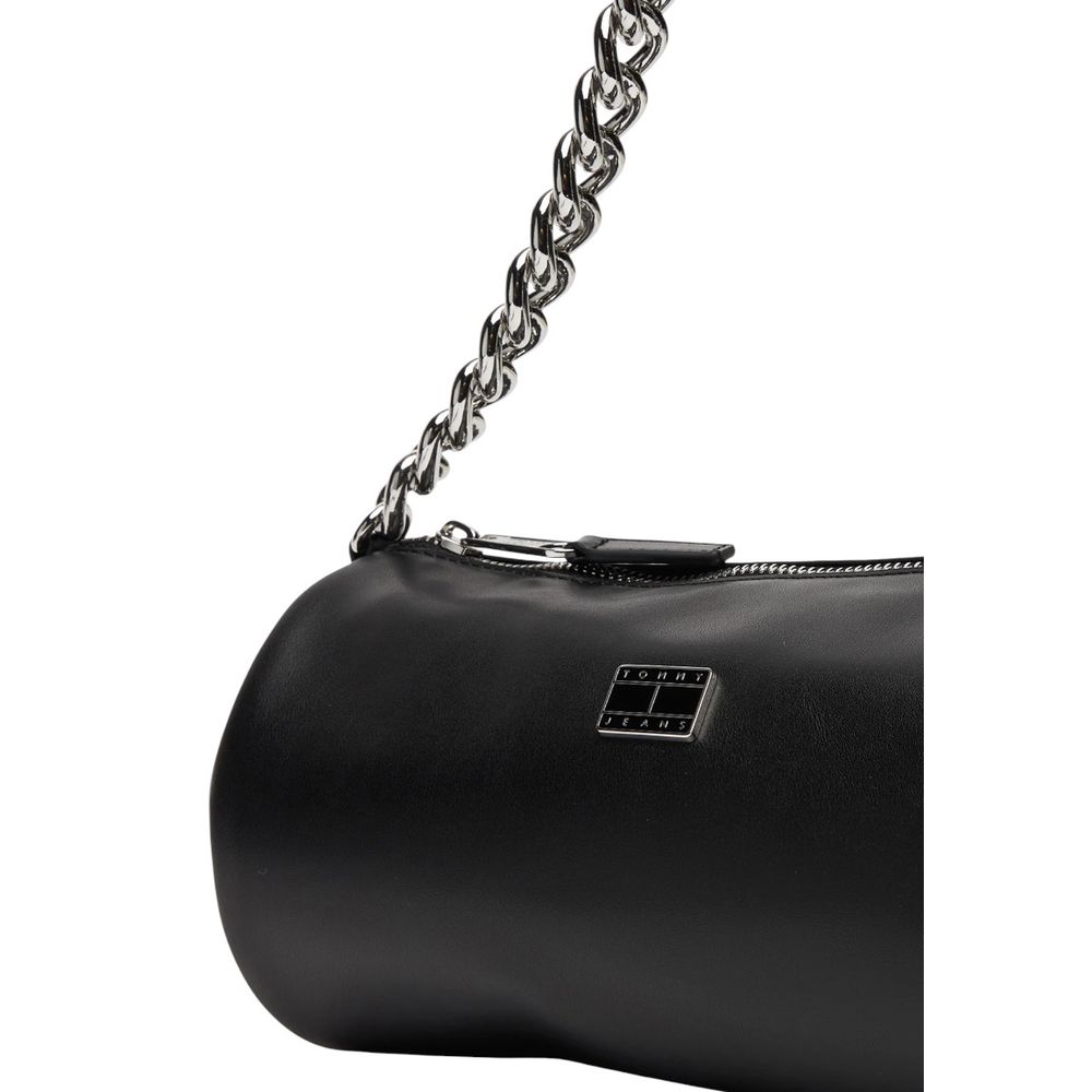 Tommy Hilfiger Jeans Black Artificial Leather Handbag - ClickThatClicks 