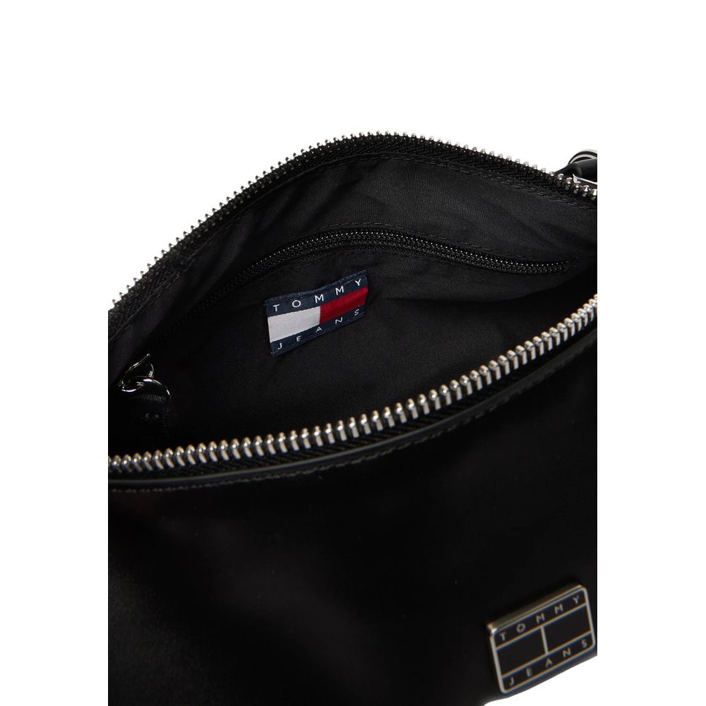 Tommy Hilfiger Jeans Black Artificial Leather Handbag - ClickThatClicks 