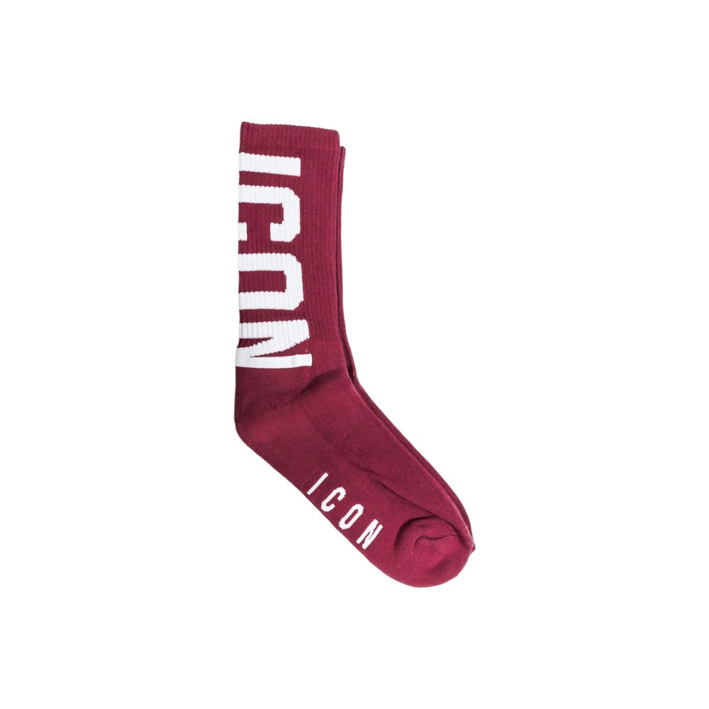 Icon Bordeaux Cotton Socks - ClickThatClicks 