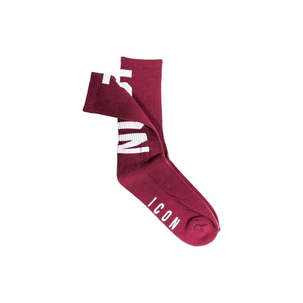 Icon Bordeaux Cotton Socks - ClickThatClicks 