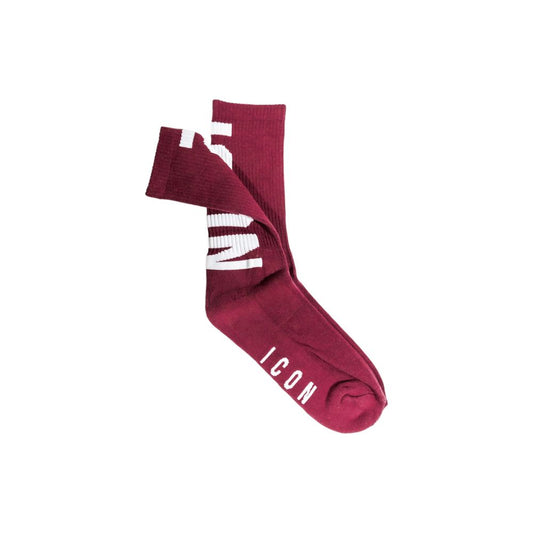 Icon Bordeaux Cotton Socks - ClickThatClicks 