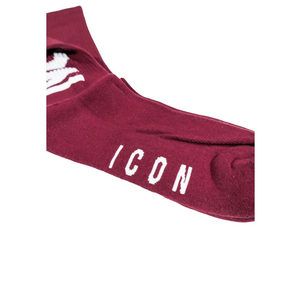 Icon Bordeaux Cotton Socks - ClickThatClicks 