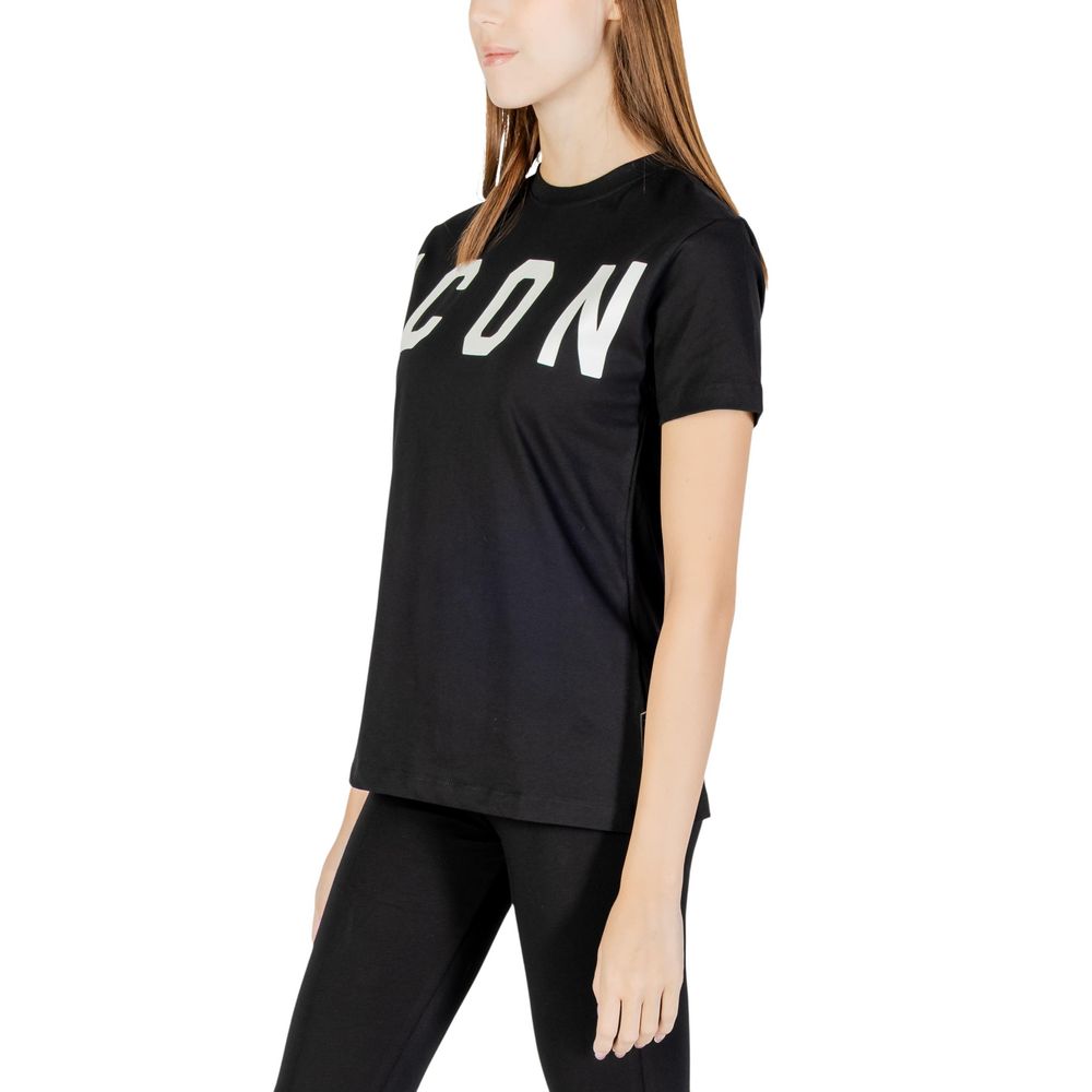 Icon Black Cotton T-Shirt - ClickThatClicks 