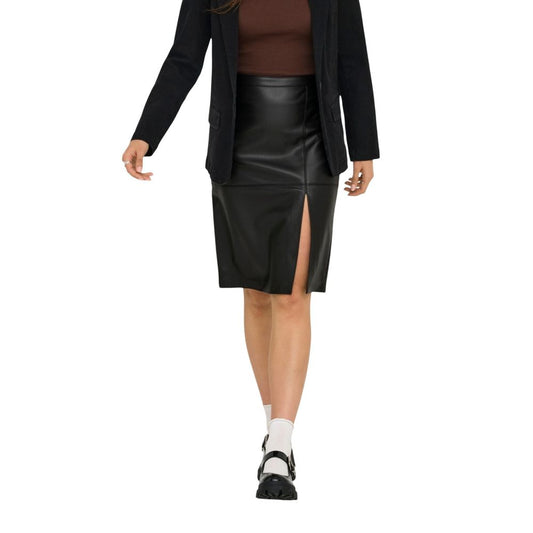 Only Black Polyester Long Skirt - ClickThatClicks 
