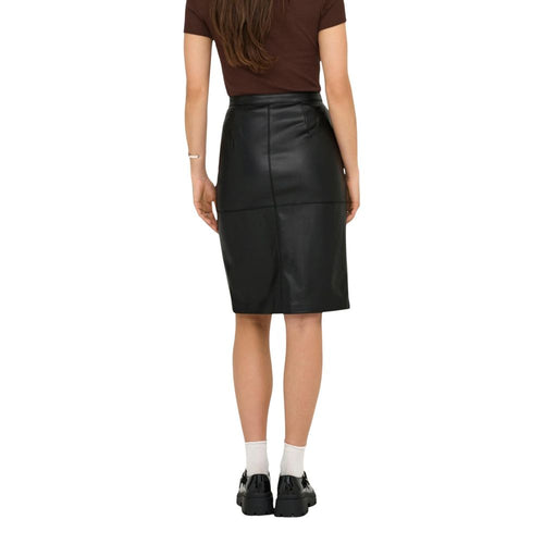 Only Black Polyester Long Skirt - ClickThatClicks 