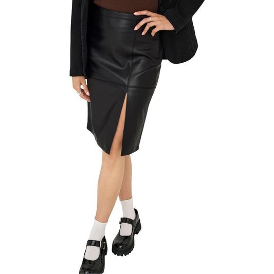 Only Black Polyester Long Skirt - ClickThatClicks 